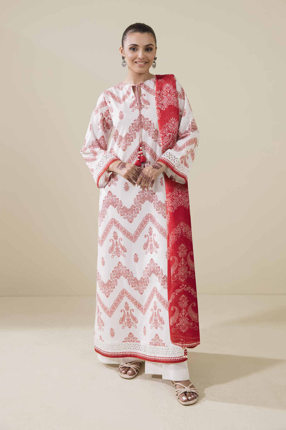 Nishat-Linen With Linen Dupatta
