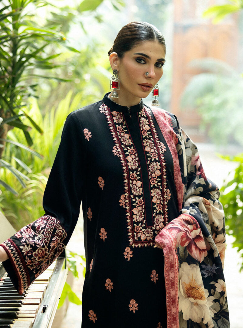 Zainab Chotani 285 – Premium Dhanak Suit with Heavy Embroidery & Wool Dupatta
