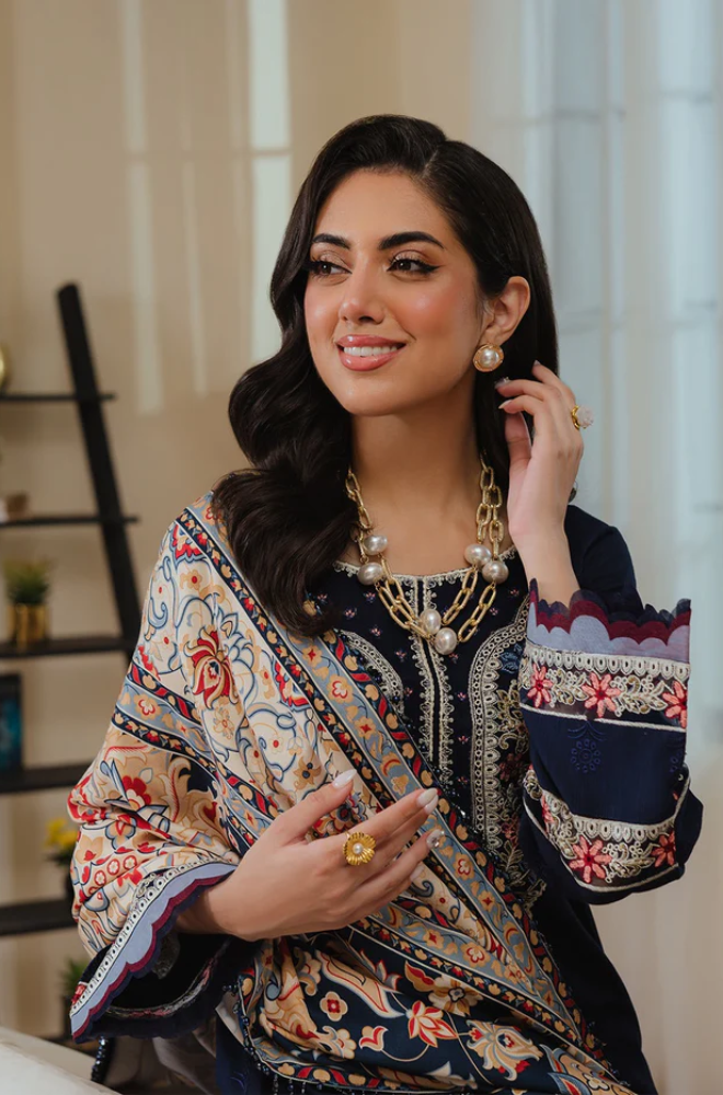 Embroidered Winter 3PC Suit