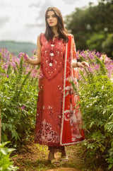 Mushq 291 – Pure DHANAK Winter Suit with Heavy Embroidery & Wool Dupatta