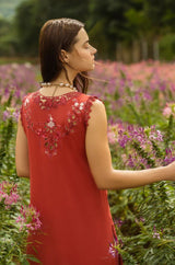 Mushq 291 – Pure DHANAK Winter Suit with Heavy Embroidery & Wool Dupatta