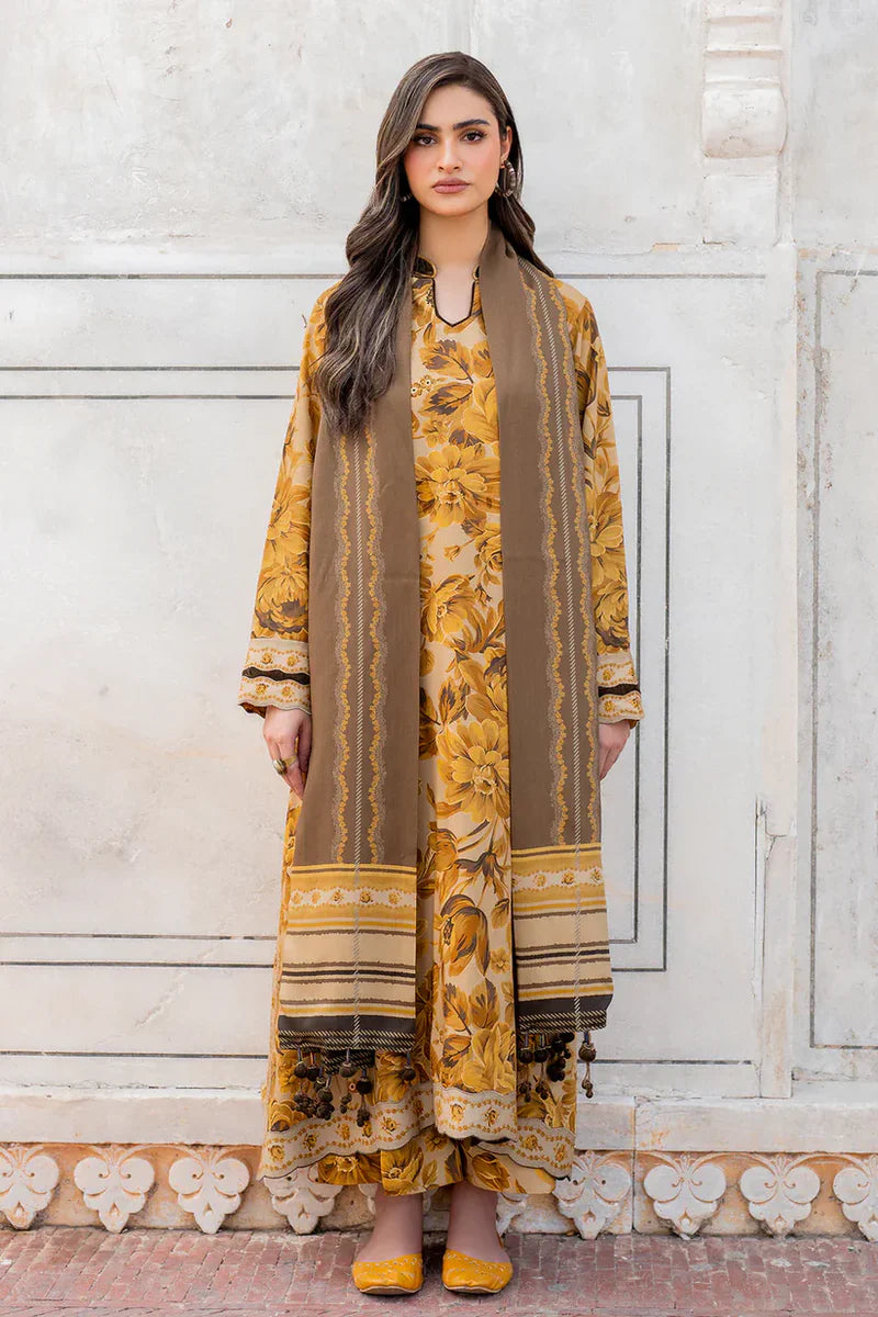 BAROQUE KHADDAR-Viscous With Bamber Duppata