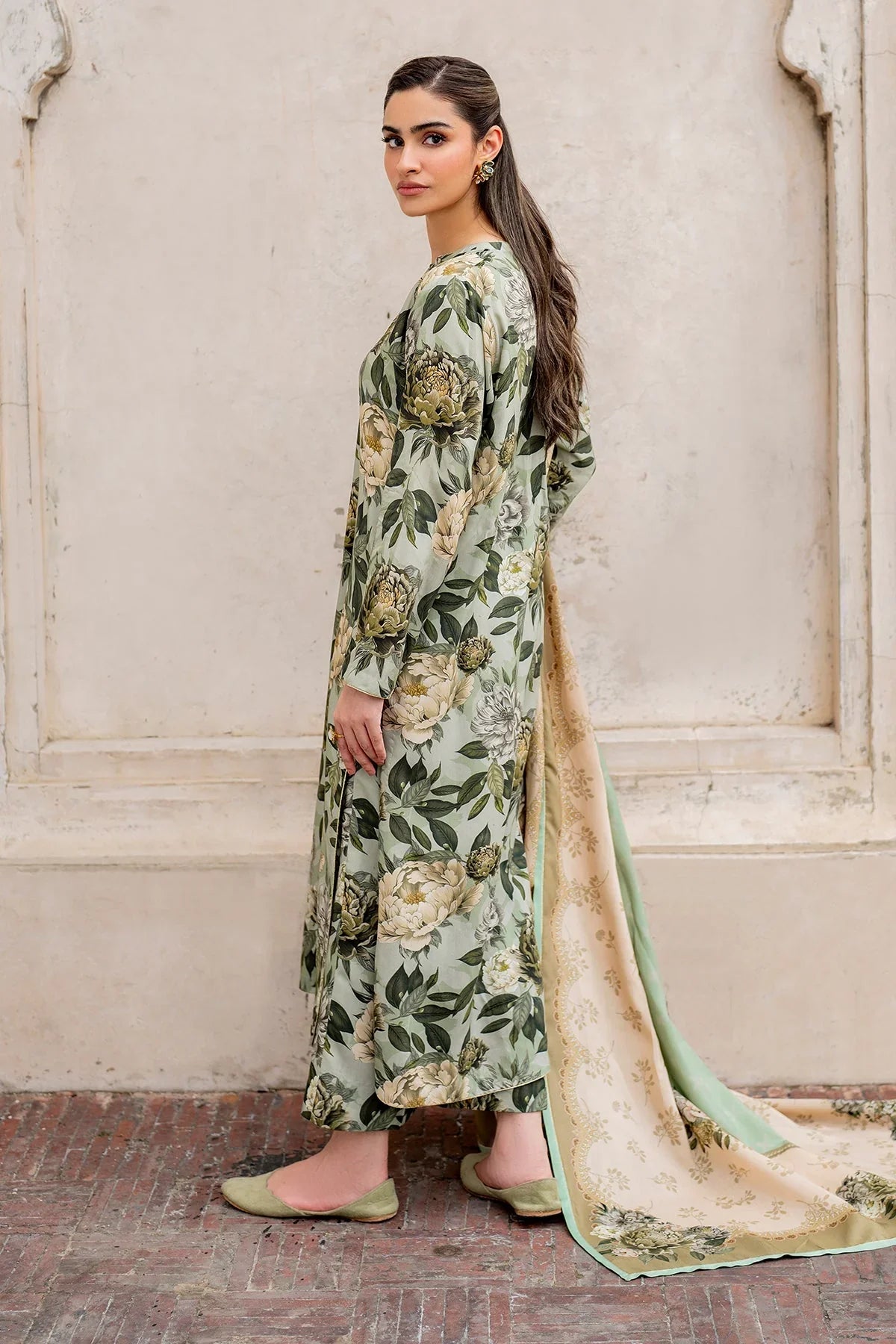Baroque Swiss-Viscous With Bamber Duppata