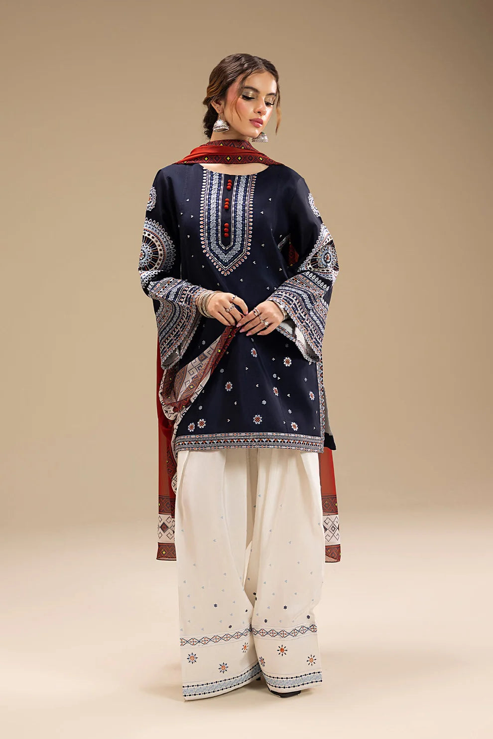 JAZMIN - 3pc Lawn Embroidered Suit