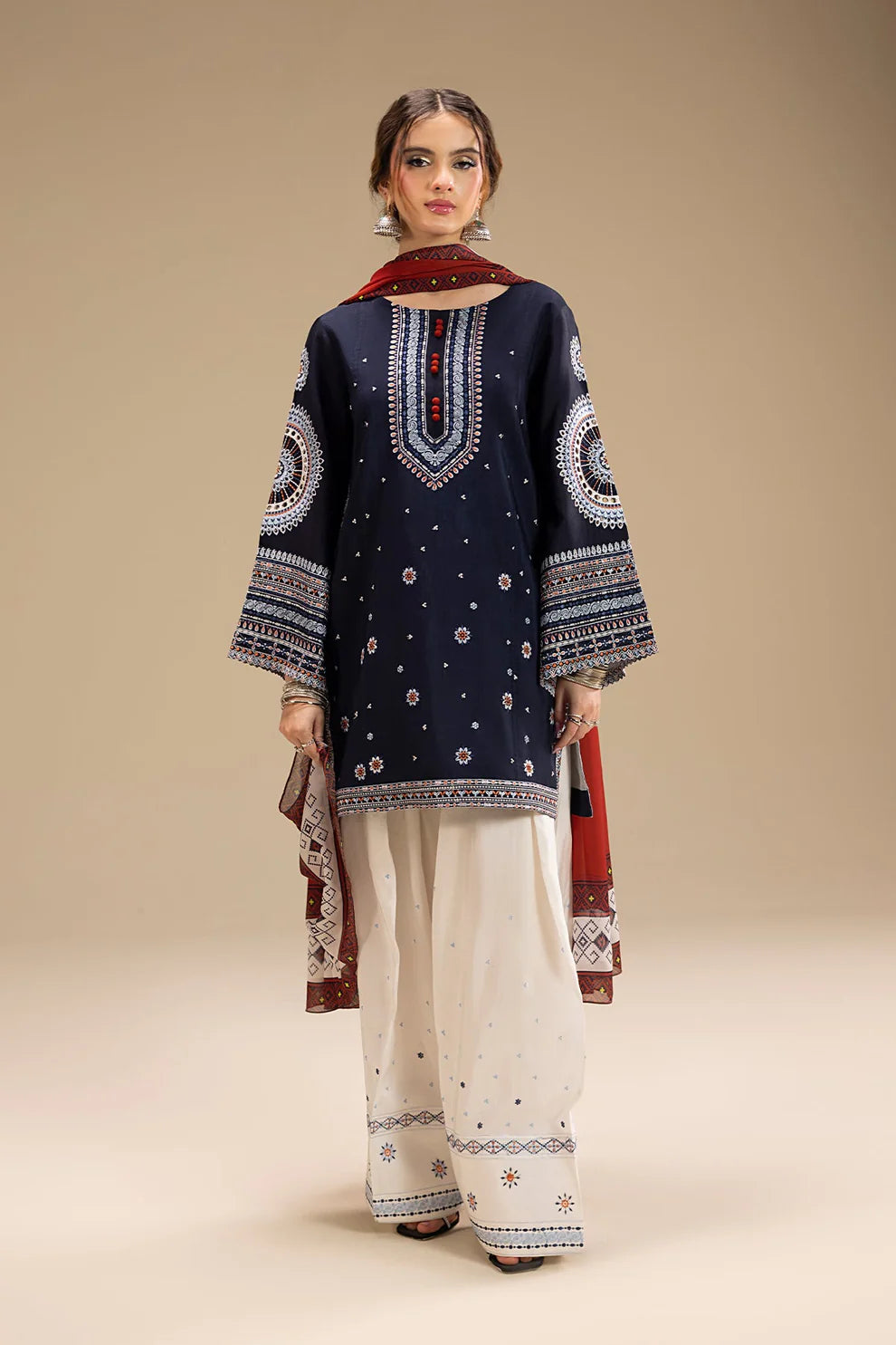 JAZMIN - 3pc Lawn Embroidered Suit