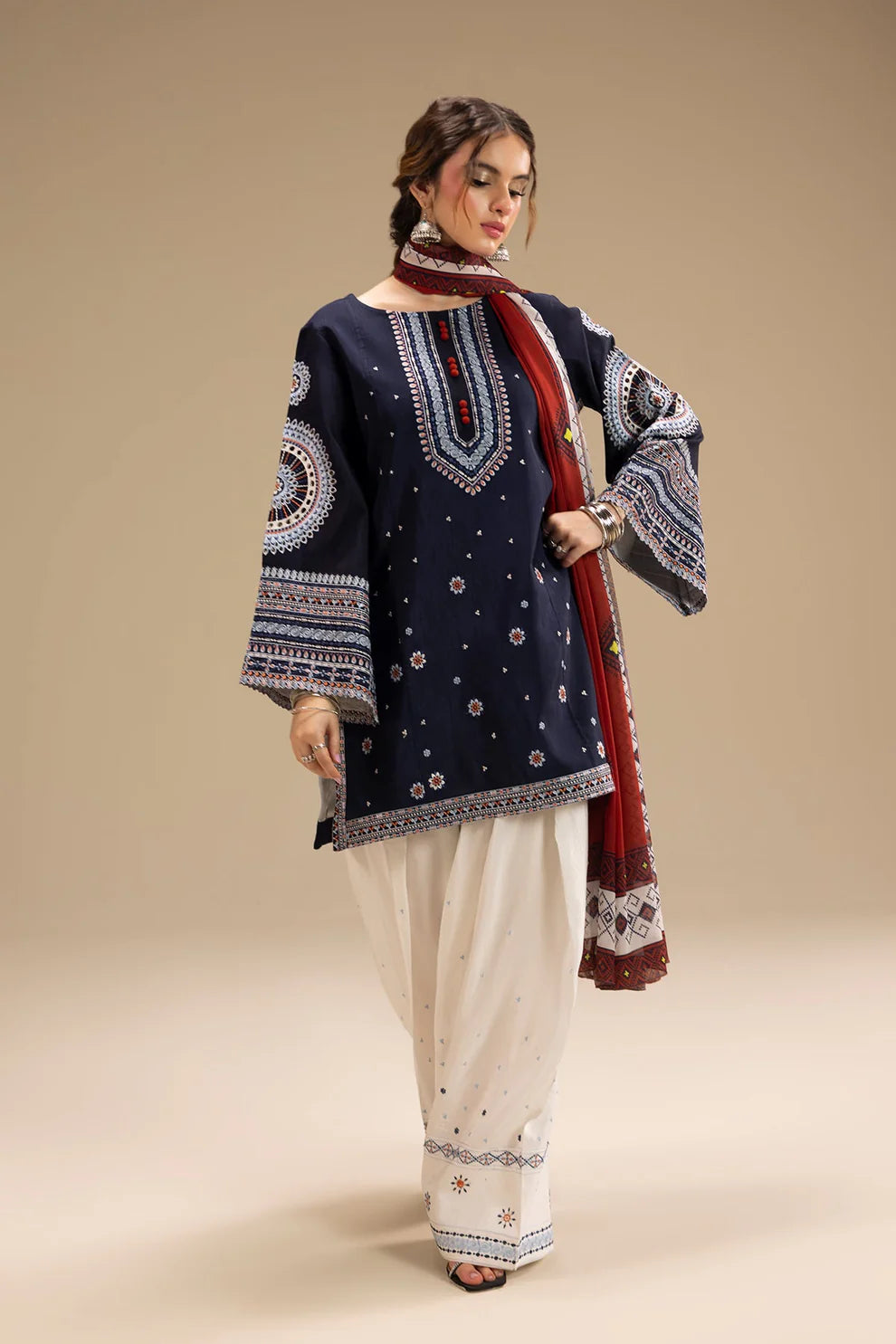 JAZMIN - 3pc Lawn Embroidered Suit