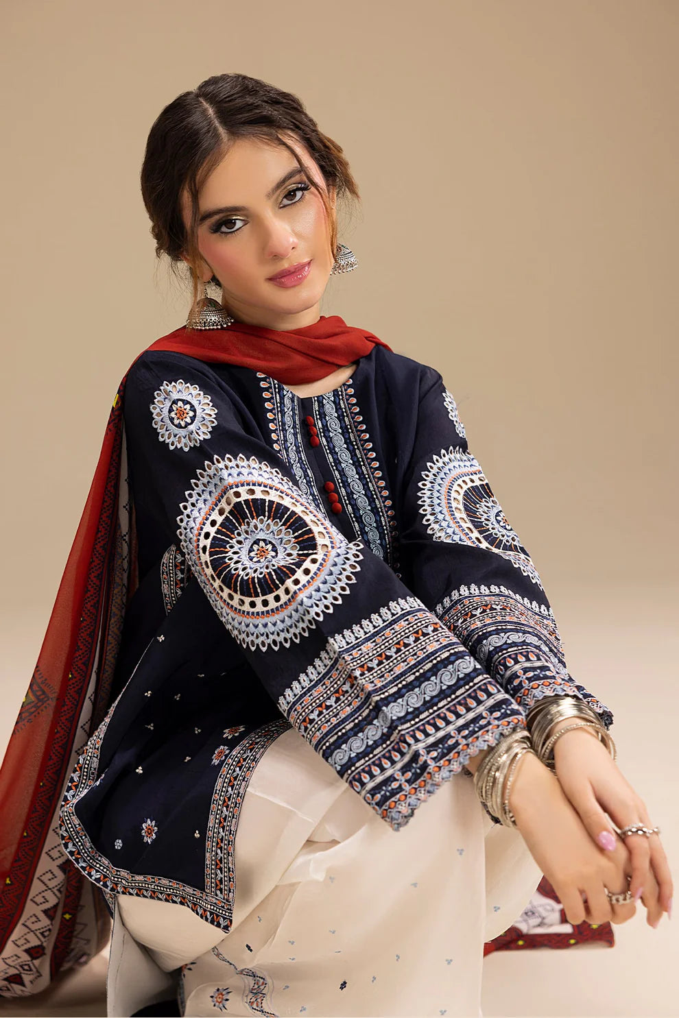 JAZMIN - 3pc Lawn Embroidered Suit