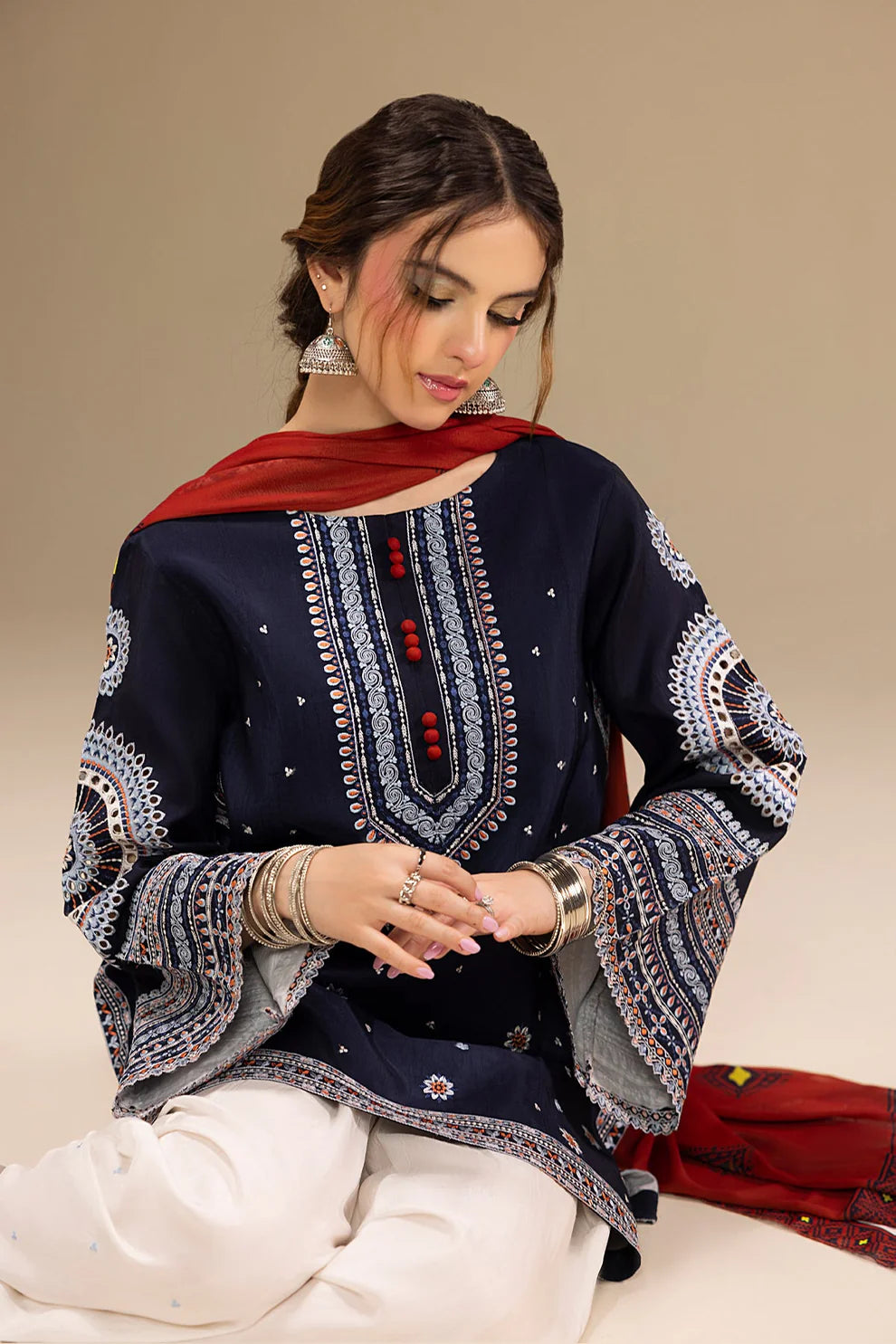 JAZMIN - 3pc Lawn Embroidered Suit