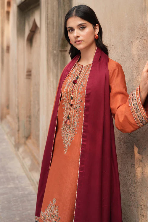 Jazmin 268 – Elegant Pure Dhanak Embroidered Suit with Dhanak Dupatta