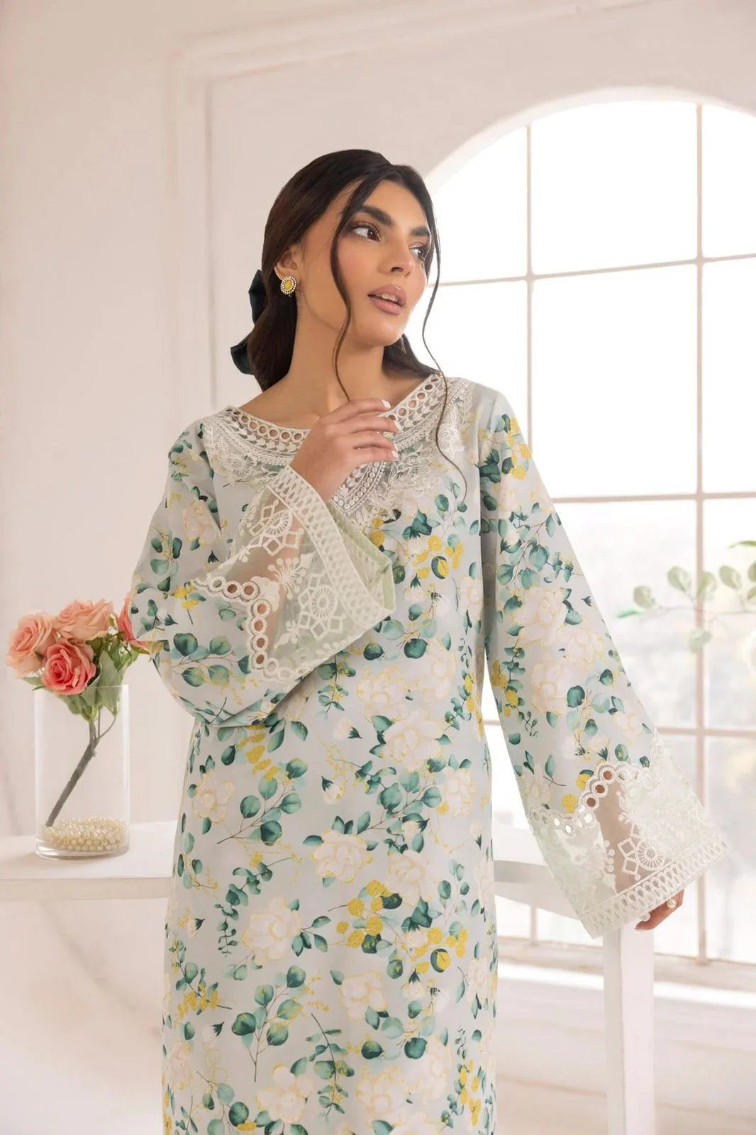Kapra Collection-Linen With Linen Duppata