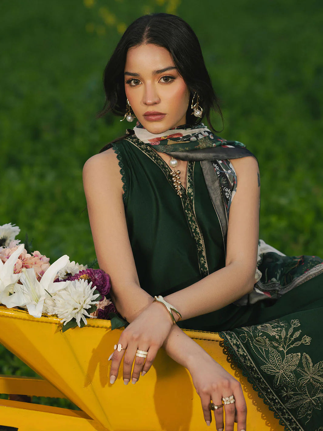 LAALAIN - 3pc Lawn Embroidered Suit
