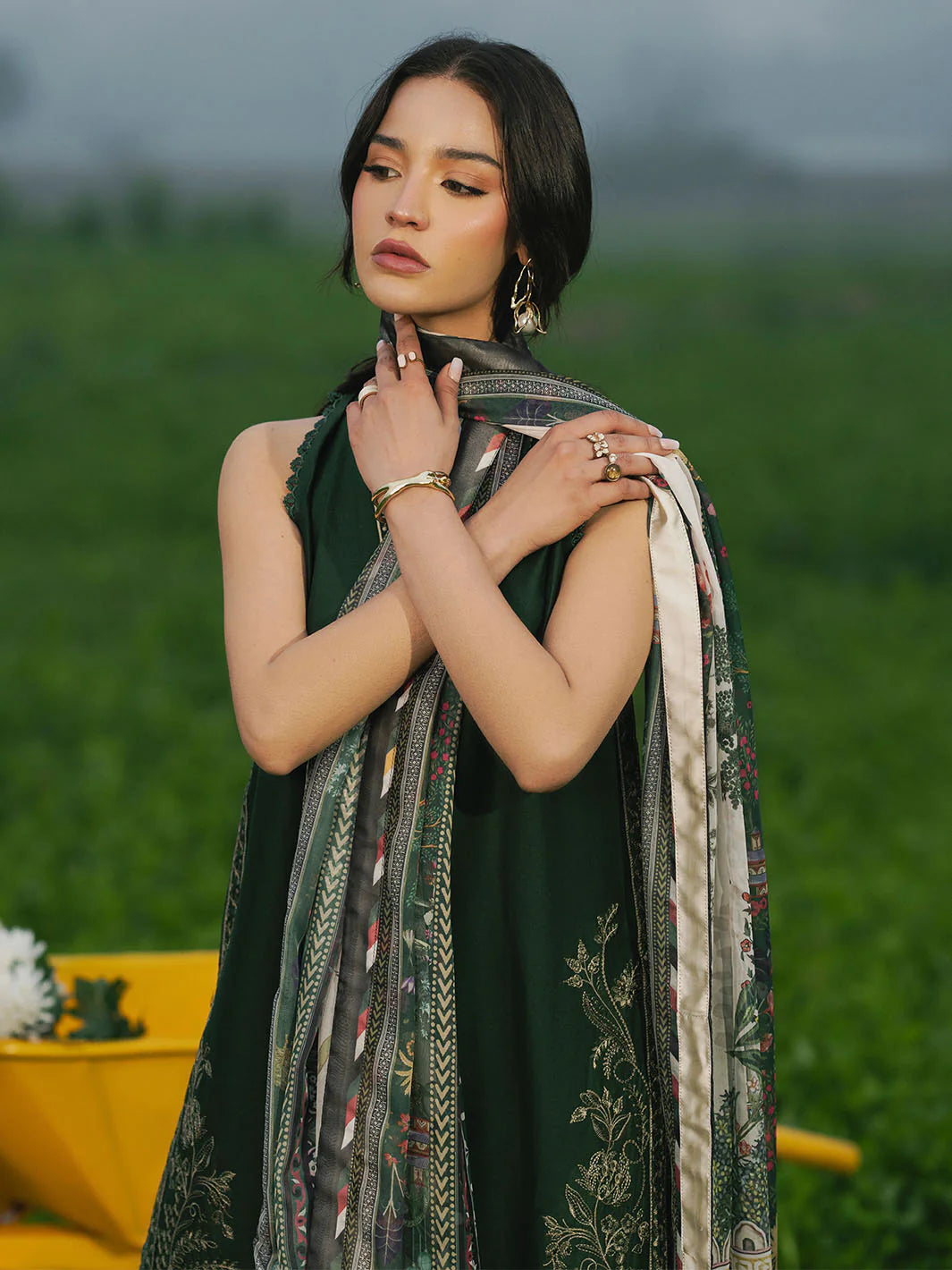 LAALAIN - 3pc Lawn Embroidered Suit