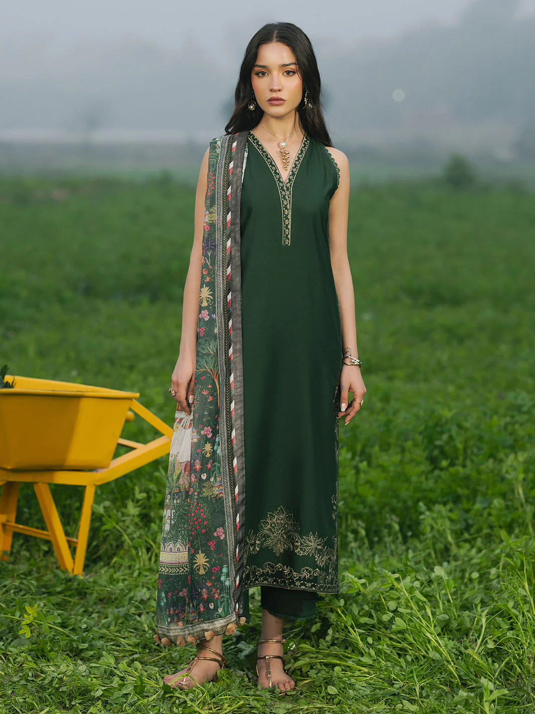 LAALAIN - 3pc Lawn Embroidered Suit