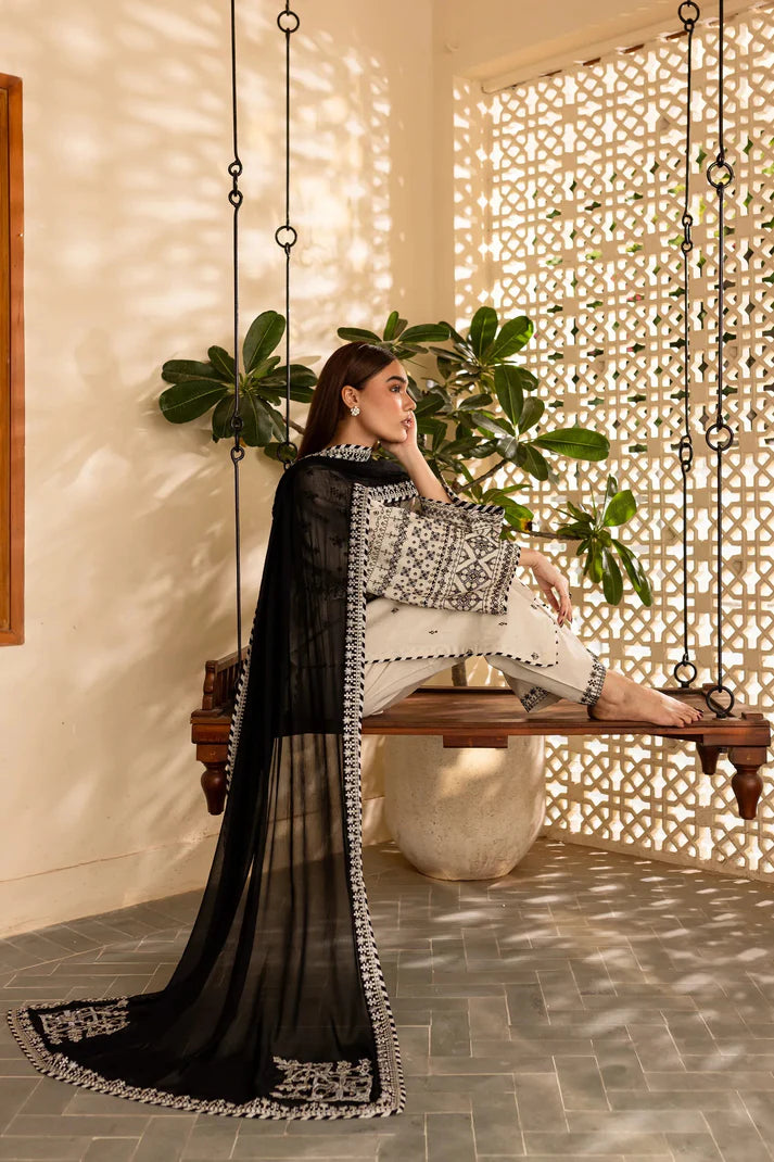 Mehak Posh - 3pc Lawn Embroidered Suit