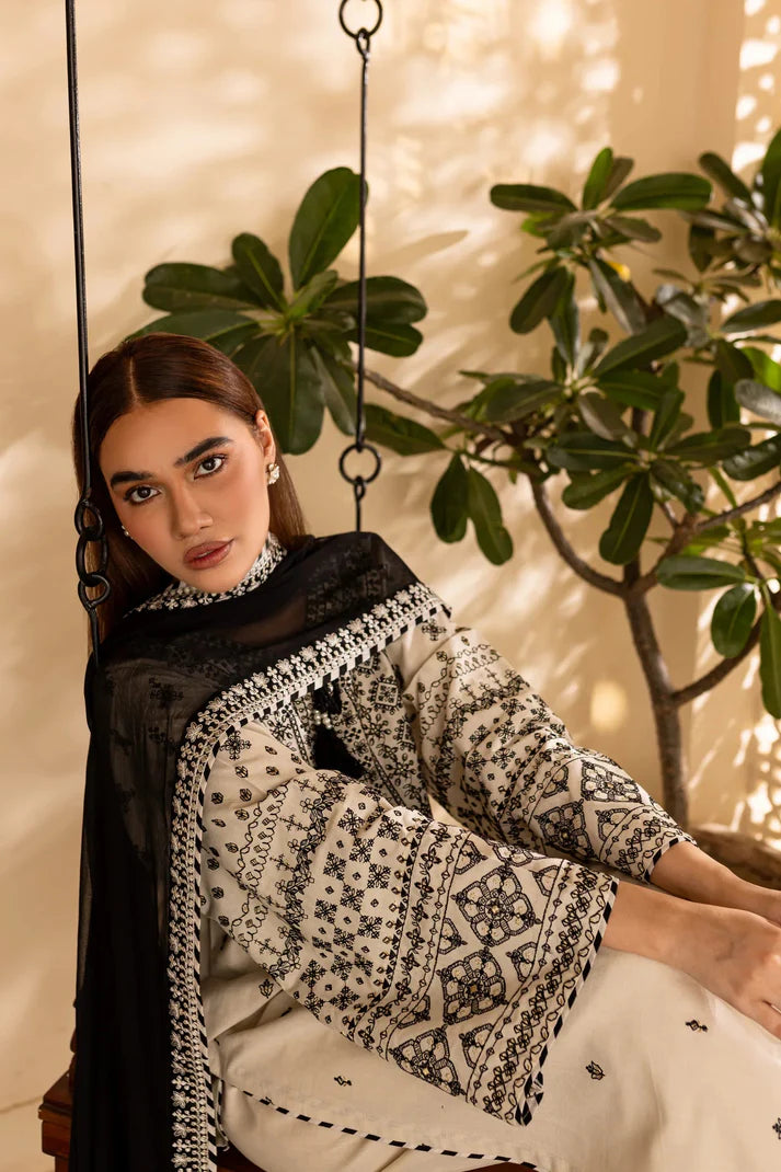 Mehak Posh - 3pc Lawn Embroidered Suit
