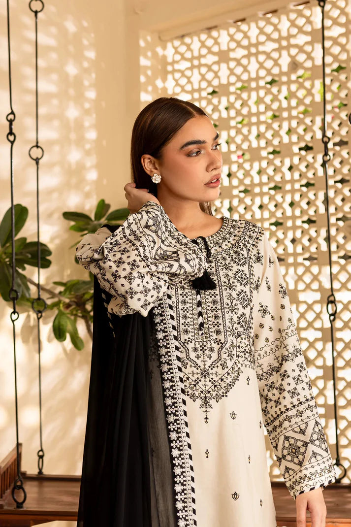 Mehak Posh - 3pc Lawn Embroidered Suit