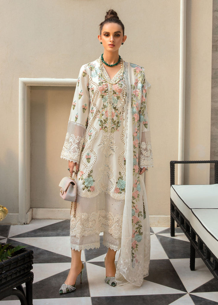 Monsoon Blooms - 3pc Lawn Embroidered Suit
