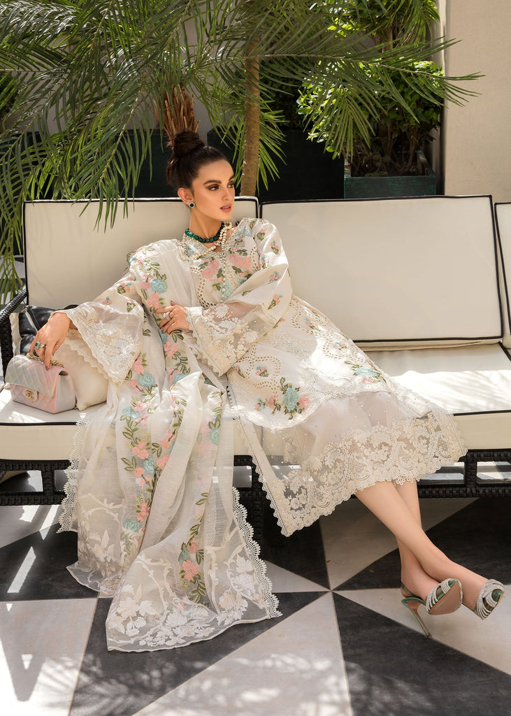 Monsoon Blooms - 3pc Lawn Embroidered Suit