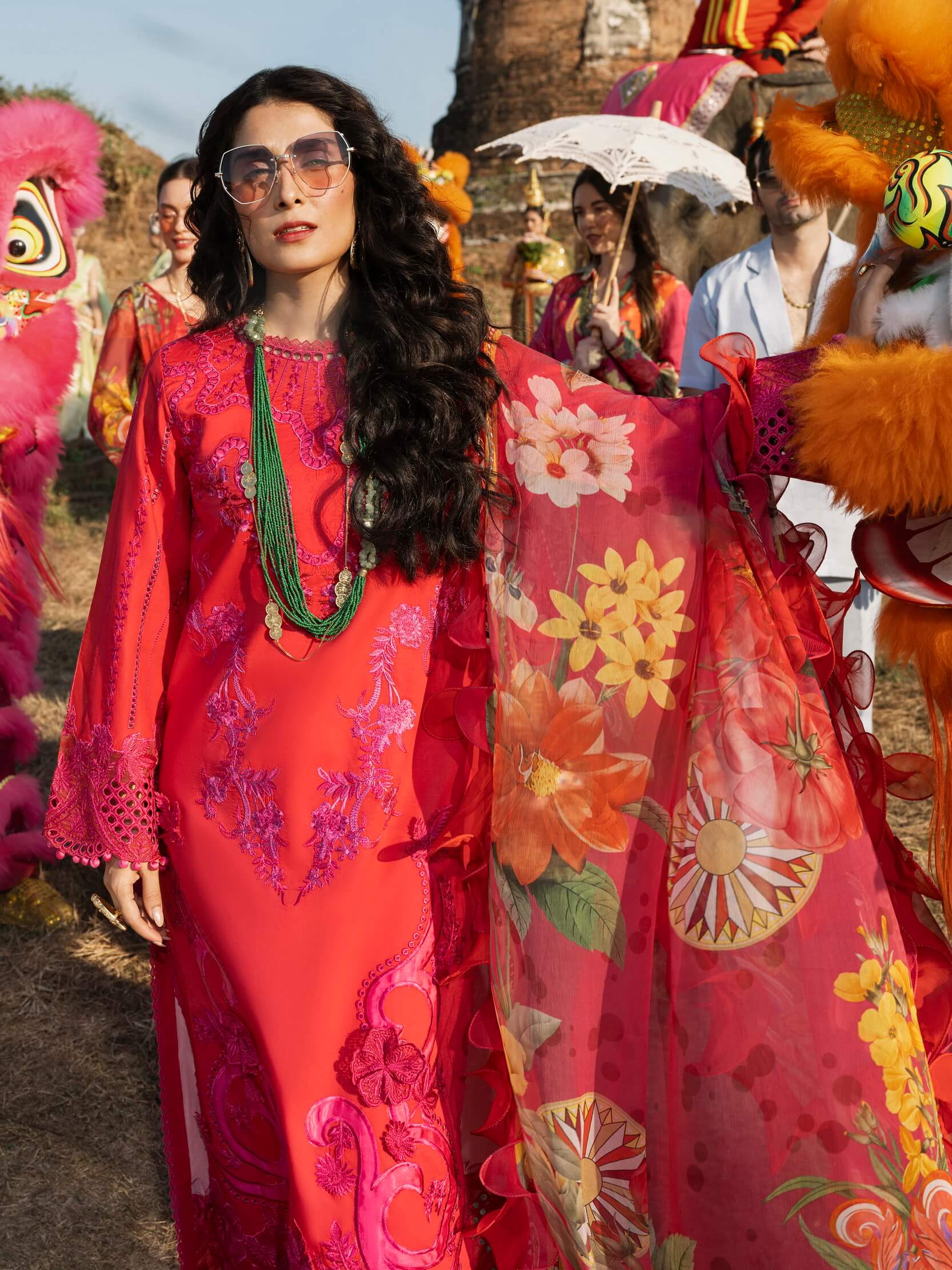 Mushq Lawana Embroidered