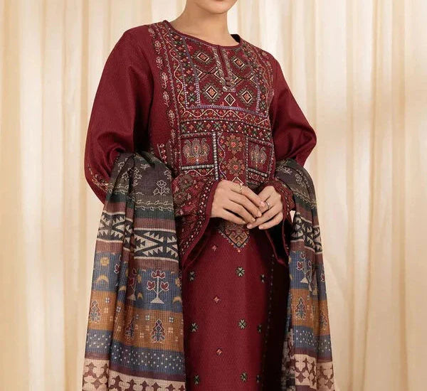 Sapphire - 3pc Lawn Embroidered Suit