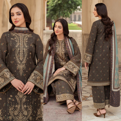 Jazmin Premium Dhanak Three Piece