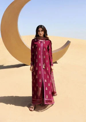 Crimson - 3pc JACQUARD Suit