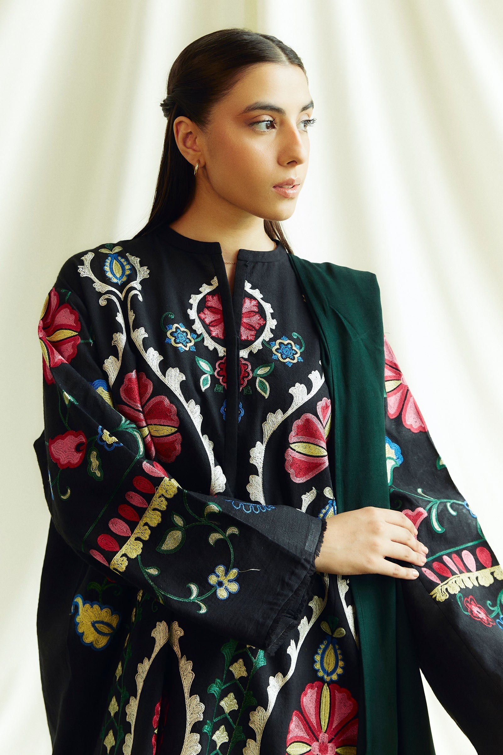 COCO by Zara Shahjahan – Luxury Embroidered DHANAK Winter Suit