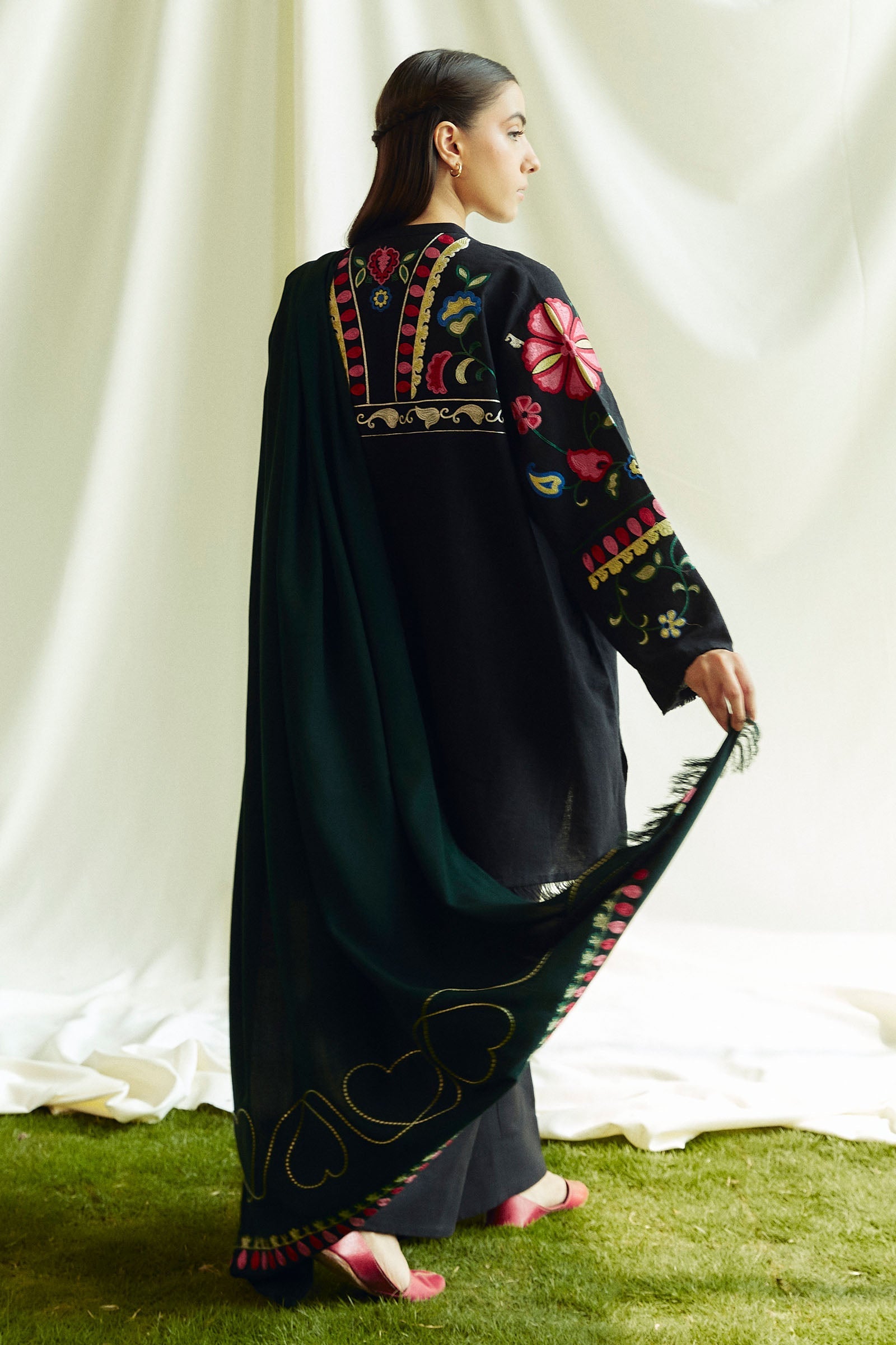 COCO by Zara Shahjahan – Luxury Embroidered DHANAK Winter Suit