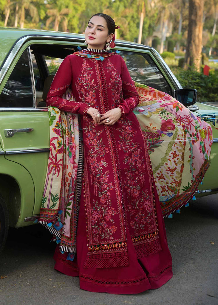Premium 3PC Dhanak Suit with Full Heavy Embroidery & Digital Wool Shawl